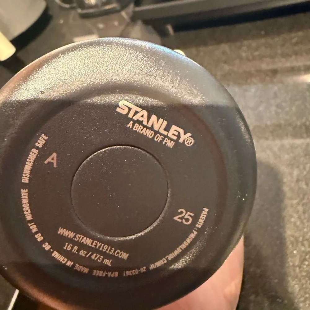 Stanley Black Travel Mug with Silver Logo - Picture 4 of 4